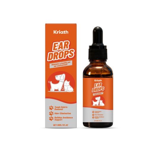 Kriath Pet Ear Care, Gentle Formula Ear Canal Cleaning Daily Care Solution