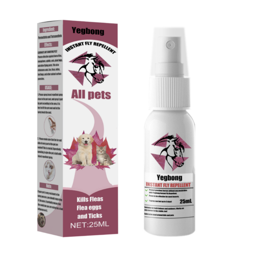 Yegbong Pet Pest Repellent, Cat Dog Anti-Flea Tick Lice Itch Relief Spray